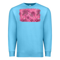 Ocean Blue Distressed breast cancer background Premium Sweatshirt - Jasminsmagicworld