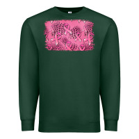 Sports Green Distressed breast cancer background Premium Sweatshirt - Jasminsmagicworld