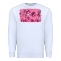Distressed Breast Cancer Background Premium Sweatshirt | Teevron