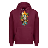 Free Spirit Bull Skull Premium Hoodie | Teevron
