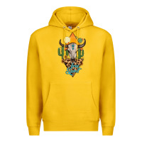 Lemon free spirit bull skull Premium Hoodie - MaliasSmallBusiness