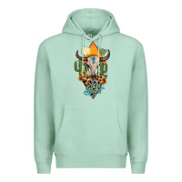 Seafoam free spirit bull skull Premium Hoodie - MaliasSmallBusiness