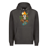 Smoke free spirit bull skull Premium Hoodie - MaliasSmallBusiness