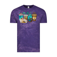 Cloud Purple jesus coffee cups Vintage Tee - texasbilliewilder