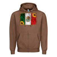 Chestnut mexico flag background Zipper Hoodie - HRA Design Shop