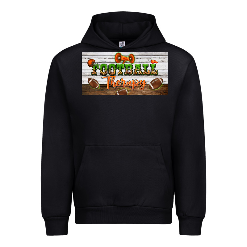 Football Therapy License Plate Urban Hoodie by BundleAndBundleShop | Teevron