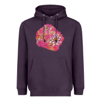 Plum v.d  lavender and lotus patches Heavyweight Hoodie - AdoDesignShop
