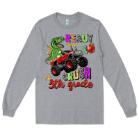Heather Grey ready to crush 3th grade Long Sleeve Tee - Zillion Design Studio