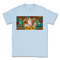 Dusty Blue merino ram license plate Classic Tee - BarkalooDesign
