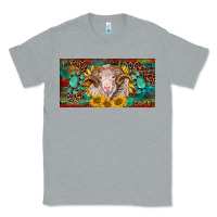 Heather Grey merino ram license plate Classic Tee - BarkalooDesign