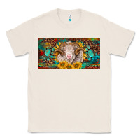 Natural merino ram license plate Classic Tee - BarkalooDesign