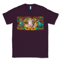 Plum merino ram license plate Classic Tee - BarkalooDesign