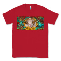 Red merino ram license plate Classic Tee - BarkalooDesign