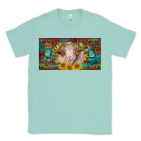 Seafoam merino ram license plate Classic Tee - BarkalooDesign