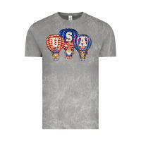 Cloud Rock usa air balloon gnomies Vintage Tee - BarkalooDesign