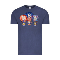 Vintage Denim usa air balloon gnomies Vintage Tee - BarkalooDesign