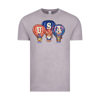 Vintage Zinc usa air balloon gnomies Vintage Tee - BarkalooDesign