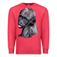 Cardinal Baby Gorilla Head Premium Sweatshirt - LillyAllenDesigns