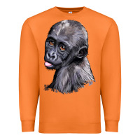 Carrot Baby Gorilla Head Premium Sweatshirt - LillyAllenDesigns