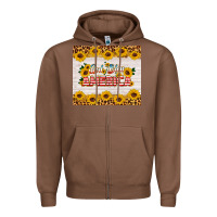 Chestnut god bless america tumbler Zipper Hoodie - HRA Design Shop