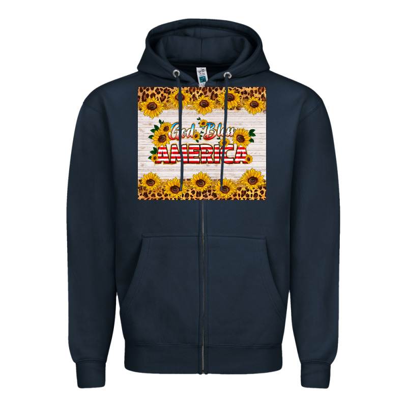 God Bless America Tumbler Zipper Hoodie by HRA Design Shop | Teevron