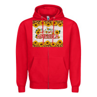 Red god bless america tumbler Zipper Hoodie - HRA Design Shop