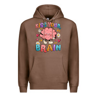 Chestnut kiss your brain Premium Hoodie - MaliasSmallBusiness
