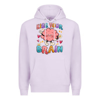 Lilac kiss your brain Premium Hoodie - MaliasSmallBusiness