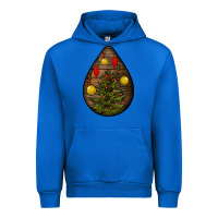 Cobalt christmas  teardrop Urban Hoodie - BundleAndBundleShop