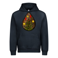 Navy christmas  teardrop Urban Hoodie - BundleAndBundleShop