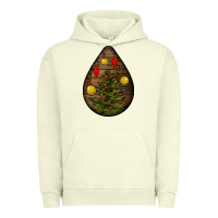 Pigment Pistachio christmas  teardrop Urban Hoodie - BundleAndBundleShop