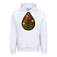 White christmas  teardrop Urban Hoodie - BundleAndBundleShop