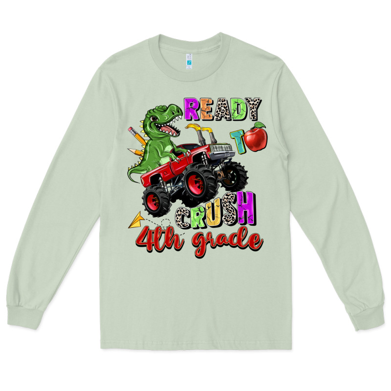 Ready To Crush 4th Grade Long Sleeve Tee by Zillion Design Studio | Teevron