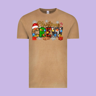 Christmas Crew Vintage Tee Designed By Zillion Design Studio