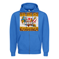 True Royal god bless america square coaster Zipper Hoodie - HRA Design Shop
