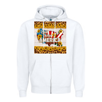 White god bless america square coaster Zipper Hoodie - HRA Design Shop