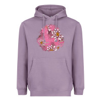 Lavender lotus patches Heavyweight Hoodie - AdoDesignShop