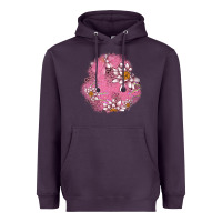 Plum lotus patches Heavyweight Hoodie - AdoDesignShop