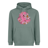 Sage lotus patches Heavyweight Hoodie - AdoDesignShop