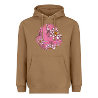 Toasted Coconut lotus patches Heavyweight Hoodie - AdoDesignShop