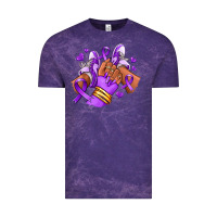 Cloud Purple domestic violence afro girl sneakers Vintage Tee - RanaPortraitStore