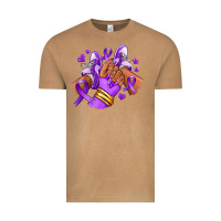 Domestic Violence Afro Girl Sneakers Vintage Tee | Teevron