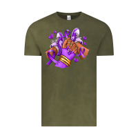 Vintage Olive domestic violence afro girl sneakers Vintage Tee - RanaPortraitStore