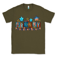 Army Green American Granny 4th of july Classic Tee - CowGirlArtShop