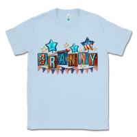 Dusty Blue American Granny 4th of july Classic Tee - CowGirlArtShop