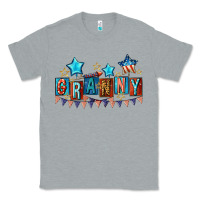 Heather Grey American Granny 4th of july Classic Tee - CowGirlArtShop