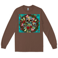 Chestnut sugar skulls tumbler 3 Long Sleeve Tee - CTS Tumbler Store