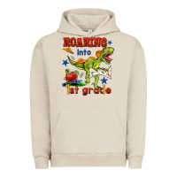 Pigment French Oak roaring into 1st grade Urban Hoodie - BundleAndBundleShop