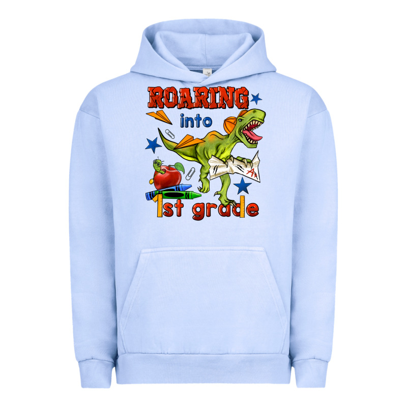 Roaring Into 1st Grade Urban Hoodie by BundleAndBundleShop | Teevron