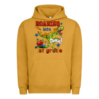 Pigment Peanut Butter roaring into 1st grade Urban Hoodie - BundleAndBundleShop